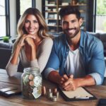 A couple enjoying money saving hacks.