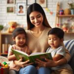 A woman living rent-free working as a nanny.