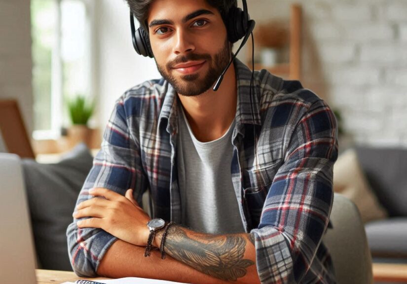A man making money free with Survey Junkie!