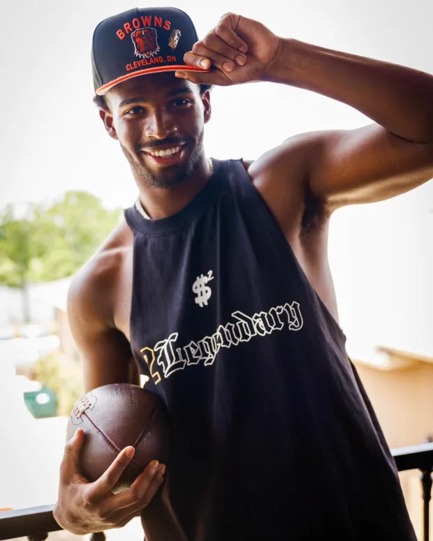 Photo of Shedeur Sanders on draft day.